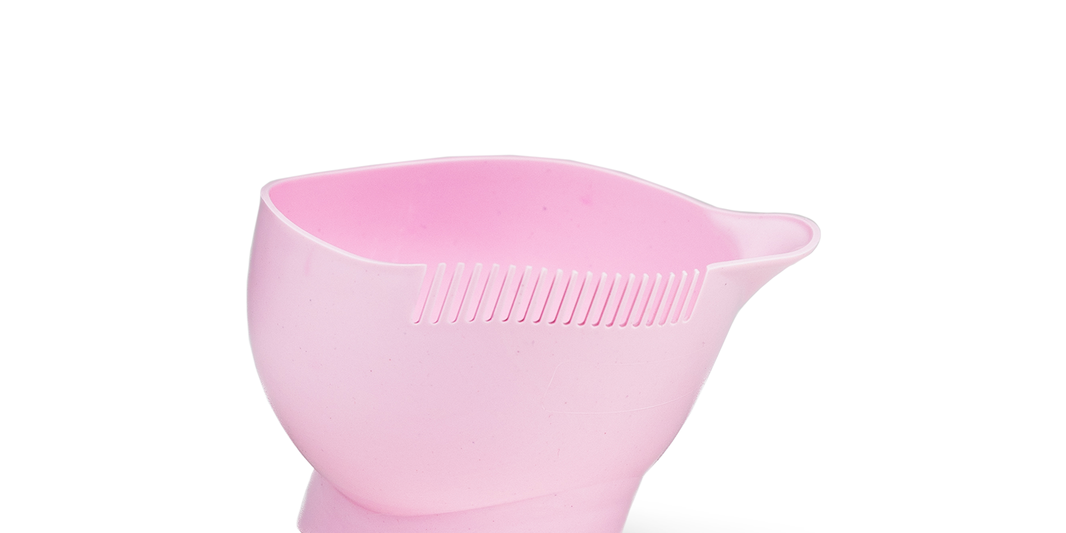 Pink Tint Bowl with Teeth