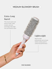 Medium blowdry brush infographic